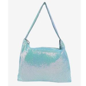 Topshop Unicorn Holographic Chainmail Metallic Light Shoulder Bag NWOT